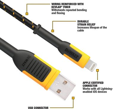 DeWalt Lightning Cable 4ft