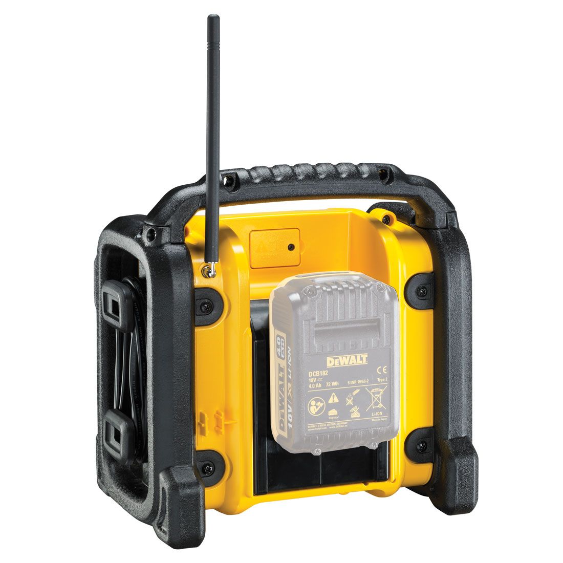 DEWALT DCR020 XR Compact Digital Radio FM/DAB 10.8V/14.4V/18V