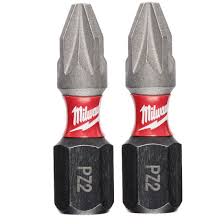 Milwaukee SHOCKWAVE Impact Driver Bits - PZ2 25mm - 2pcs