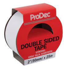 ProDec 50mm x 25m DOUBLE SIDED TAPE