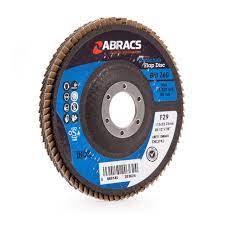 Abracs 115mm x 22mm - 60 Grit Zirconium Flap Disc Used For Metal Stainless Steel - 1 DISC