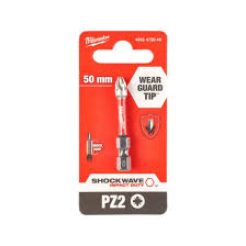 Milwaukee SHOCKWAVE Impact Duty Screwdriver Bit - PZ2 50mm - 1pc