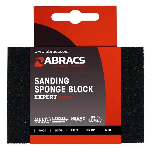 Abracs Sponge Sanding Block 100mm x 70mm x 75mm (120 Grit)