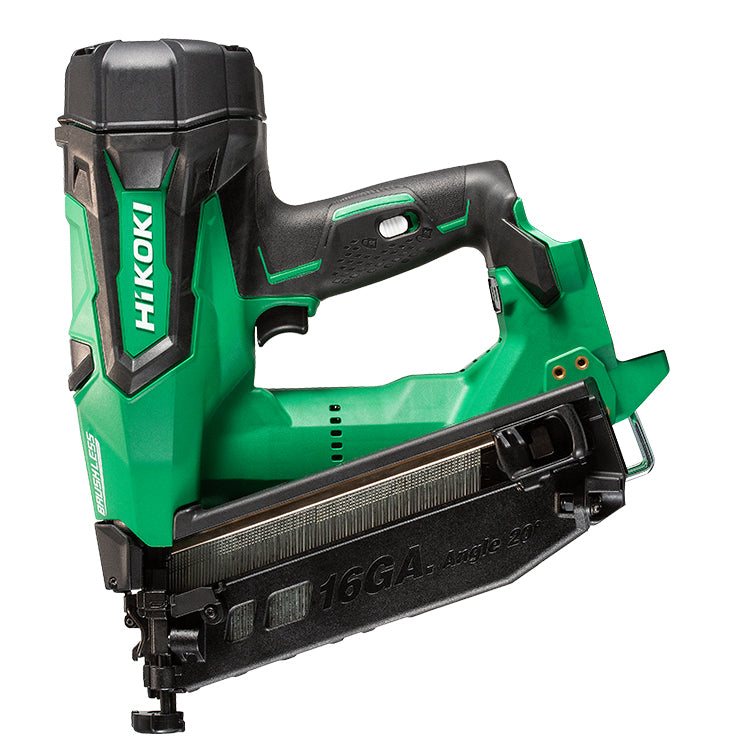 Hikoki 18V 16GA Brushless Angled Finish Nailer Kit - With 2 x 2.0Ah Li-Ion