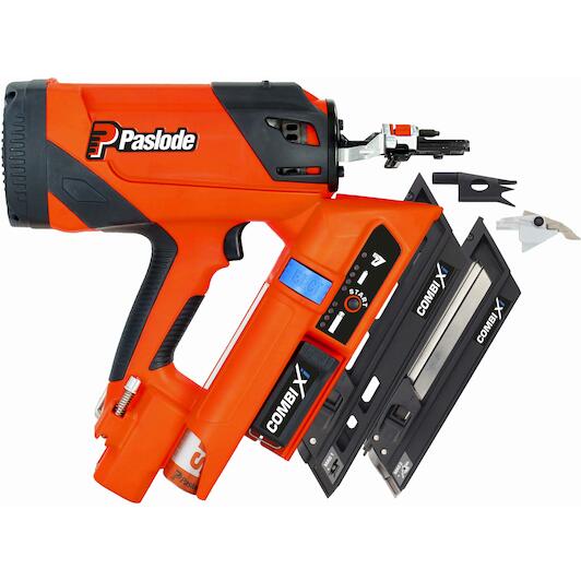 Paslode 014012 Combi Xi Cordless 2-in-1 Strip Nailer Kit (Inc 1x 2.1Ah Battery, Charger & Carry Case)