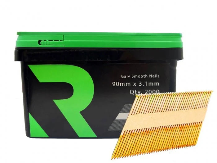 Rika - 1st Fix Collated Nails Galv Smooth 3.1 x 90mm - No Fuel (Box of 2000)