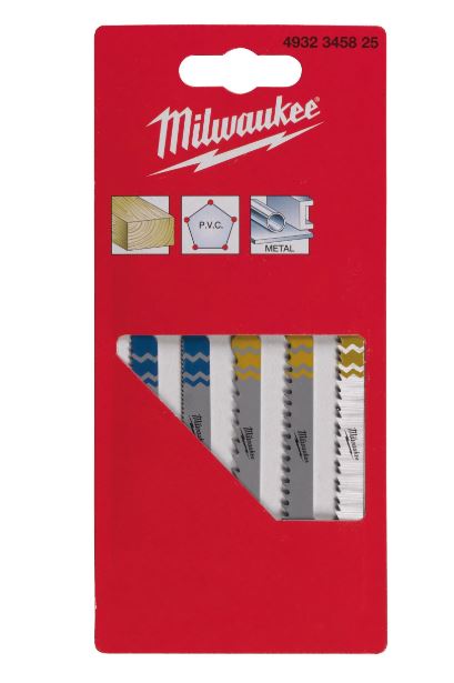 Milwaukee Jigsaw Blade Set - 5pcs