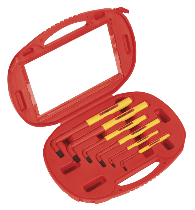 Sealey Hex Key Set 6pc Extra-Long VDE