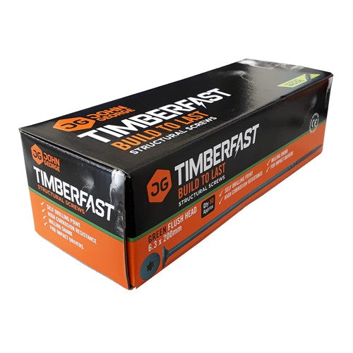 Flush Head Timberfast Green (BOX 50) - 150mm