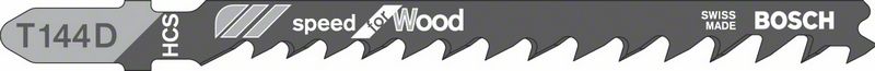 BOSCH - Speed Wood - 1 Lug 144 D - Jigsaw Blades - 5 Pack Main Image