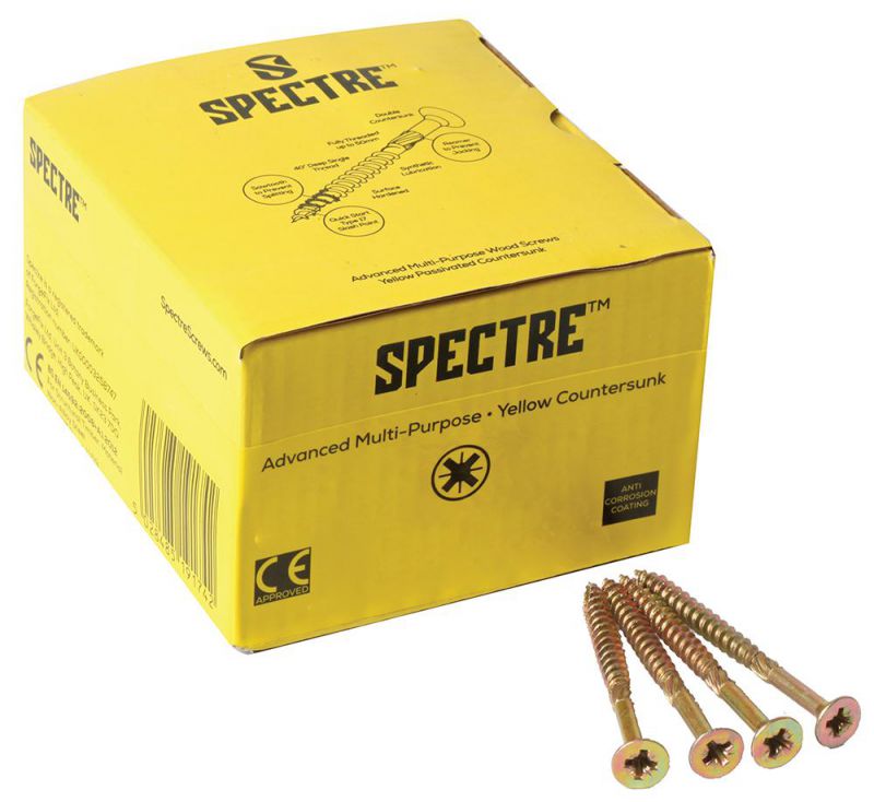 Spectre Advanced Multi-purpose Woodscrew - Box 3 x 16mm (200) Main Image