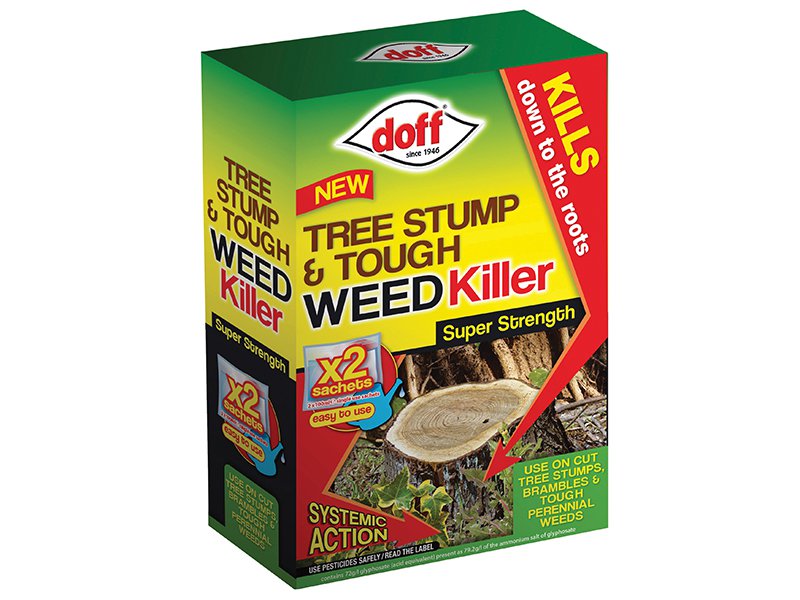 DOFF Tree Stump & Tough Weedkiller 2 Sachet Main Image