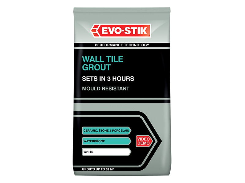 Evo-Stik Tile A Wall Fast Set Grout White 500g Main Image
