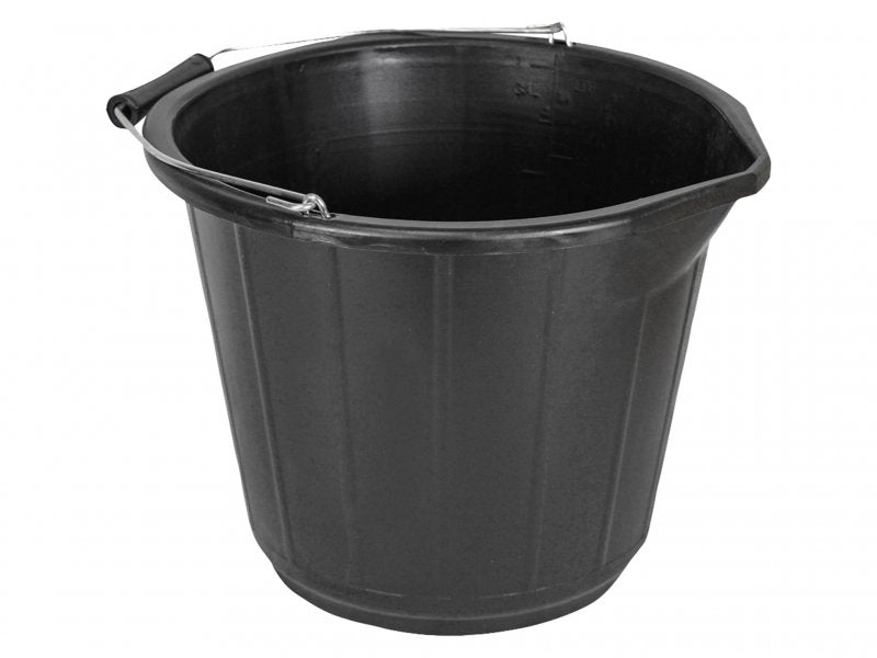 Faithfull 3 Gallon 14 Litre Bucket - Black Main Image