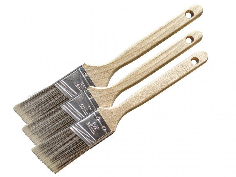 Faithfull Tradesman Synthetic Sash Brush Set, 3 Piece Main Image