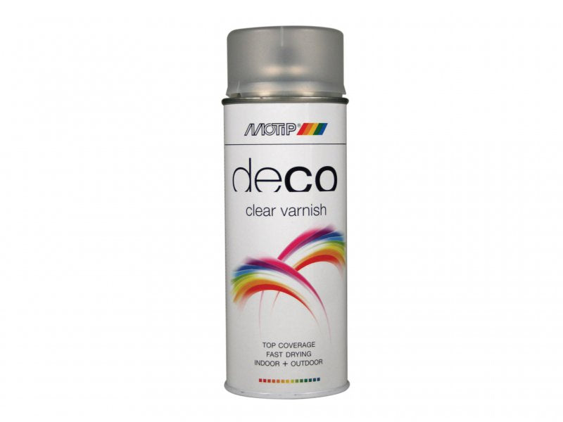 MOTIP Deco Spray Clear Lacquer Satin Matt 400ml Main Image