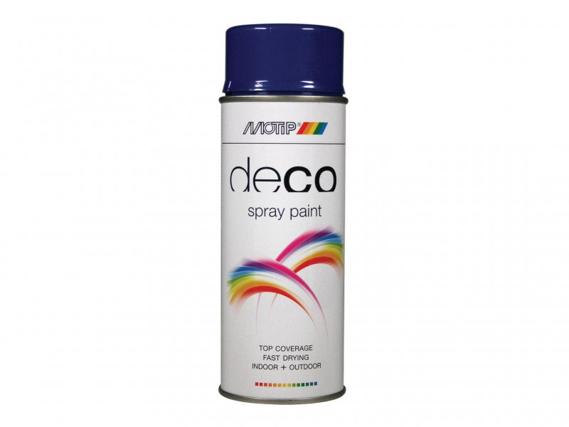 MOTIP Deco Spray Paint High Gloss RAL 5002 Ultramarine Blue 400ml Main Image