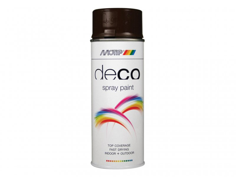 MOTIP Deco Spray Paint High Gloss RAL 8017 Chocolate Brown 400ml Main Image