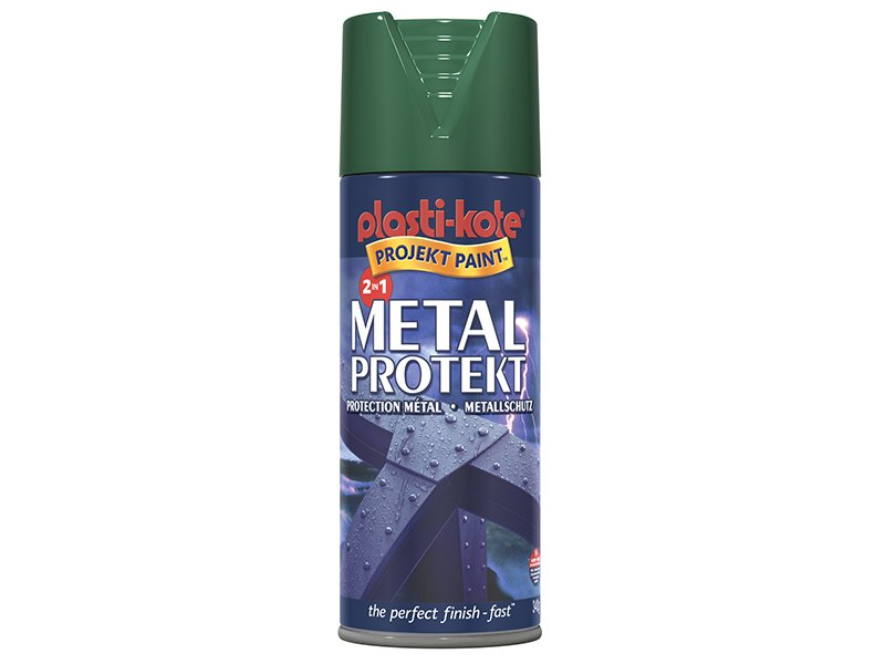 Plasti-kote Metal Protekt Spray Forest Green 400 ml Main Image