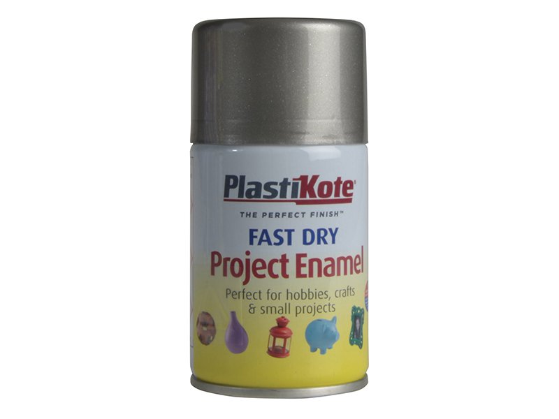 Plasti-kote Fast Dry Enamel Aerosol Pewter 100 ml Main Image