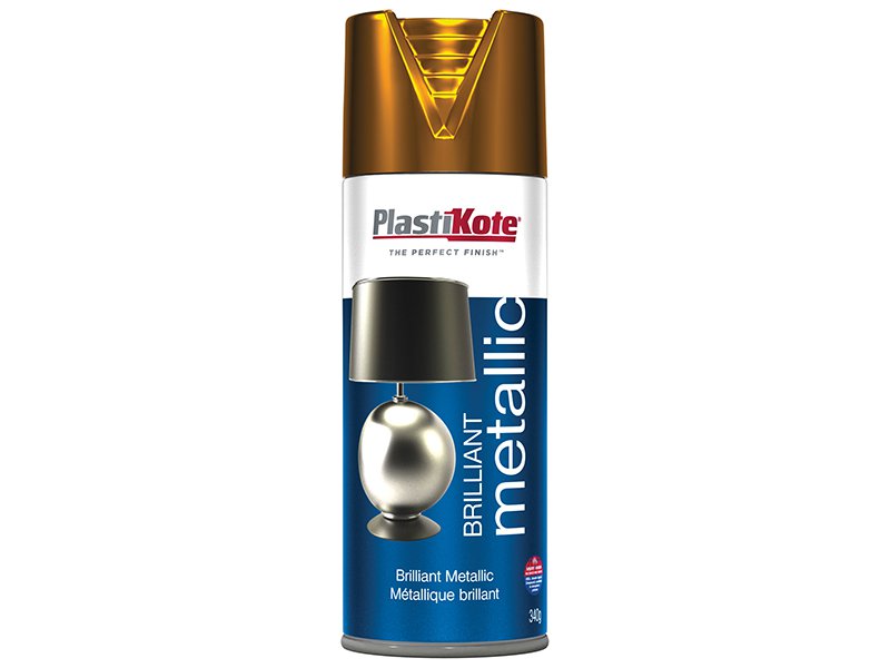 Plasti-kote Brilliant Metallic Spray Copper 400 ml Main Image