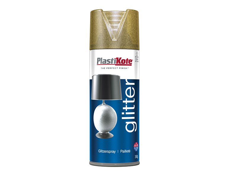 Plasti-kote Glitter Effect Spray Gold 400ml Main Image