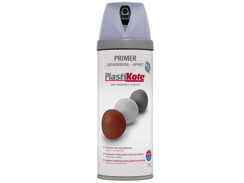 Plasti-kote Primer Spray Grey 400 ml Main Image