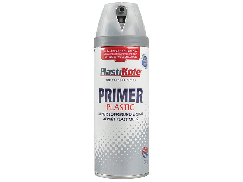 Plasti-kote Twist & Spray Plastic Primer 400ml Main Image