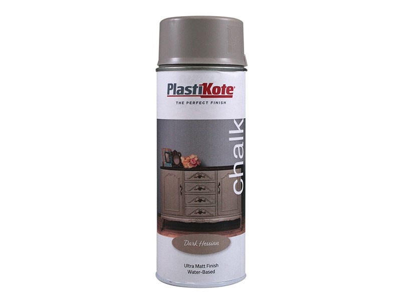 Plasti-kote Chalk Finish Spray Dark Hessian 400ml Main Image