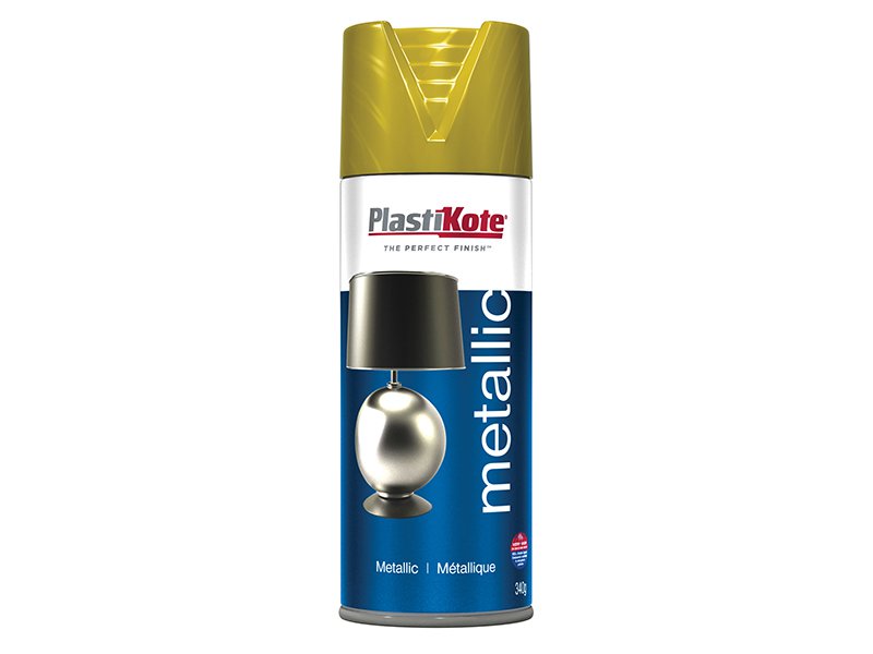 Plasti-kote Metallic Spray Brass 400 ml Main Image