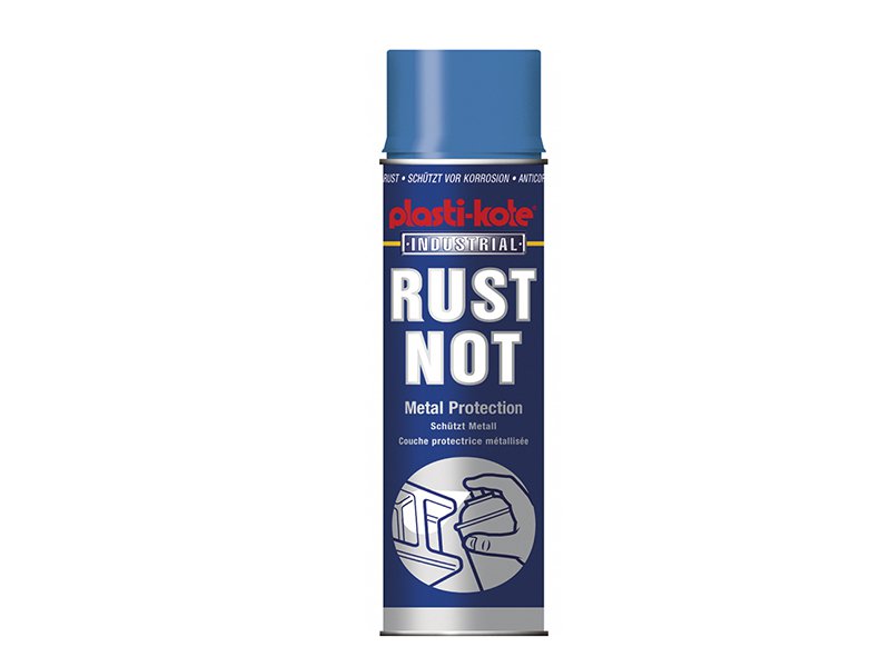 Plasti-kote Rust Not Spray Gloss White 500ml Main Image