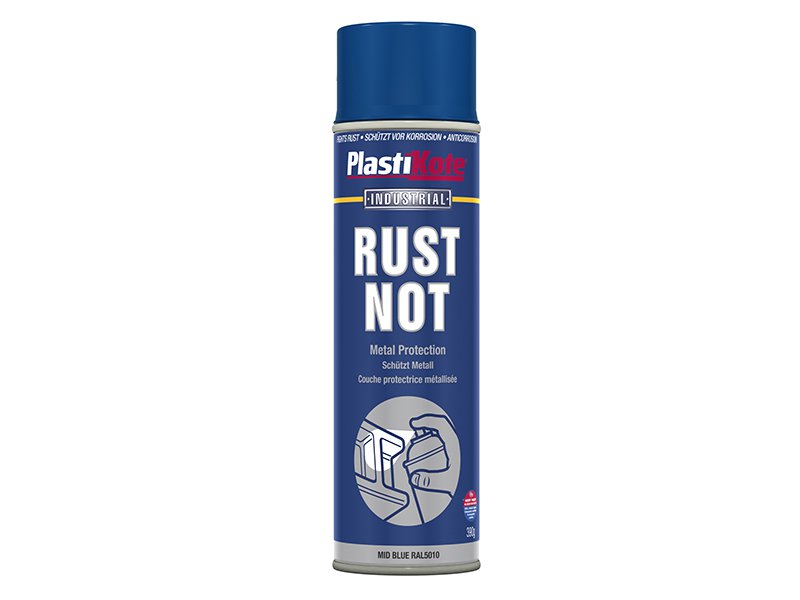 Plasti-kote Rust Not Spray Matt Midnight Blue RAL5010 500ml Main Image