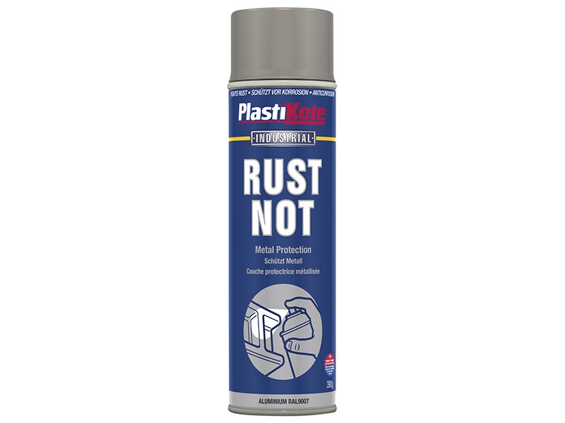 Plasti-kote Rust Not Spray Matt Aluminium 500ml Main Image