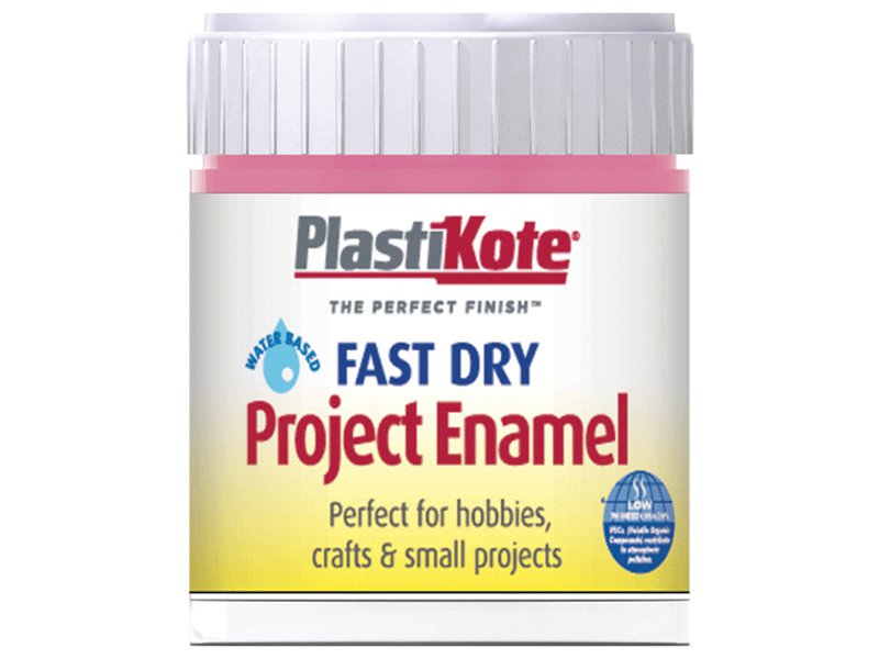 Plasti-kote Fast Dry Enamel Paint B14 Bottle 59 ml Hot Pink Main Image