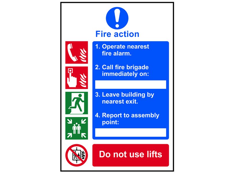 Scan Fire Action Procedure - PVC 200 x 300mm Main Image