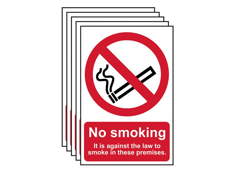 Scan No Smoking On These Premises PVC 200 x 300mm Main Image