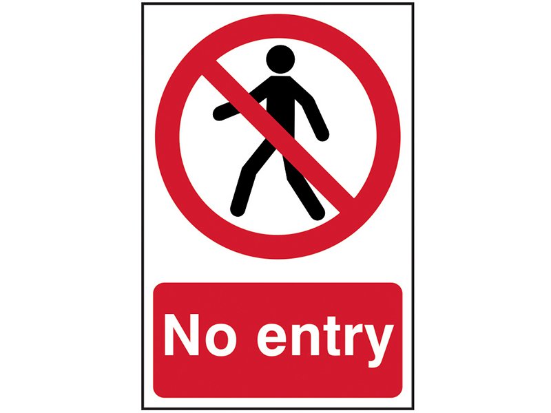 Scan No Entry - PVC 200 x 300mm Main Image