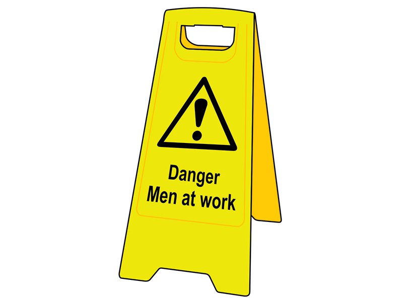 Scan Men At Work Heavy-Duty A Board Main Image