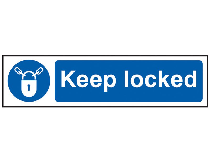 Scan Keep Locked - PVC 200 x 50mm Main Image