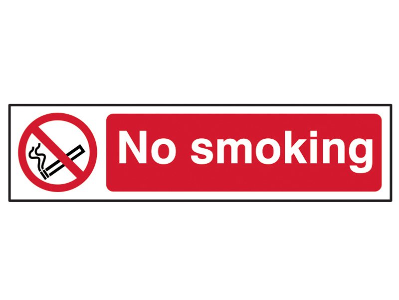 Scan No Smoking - PVC 200 x 50mm Main Image