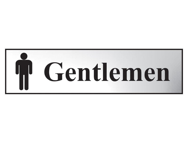 Scan Gentlemen - Chrome 200 x 50mm Main Image