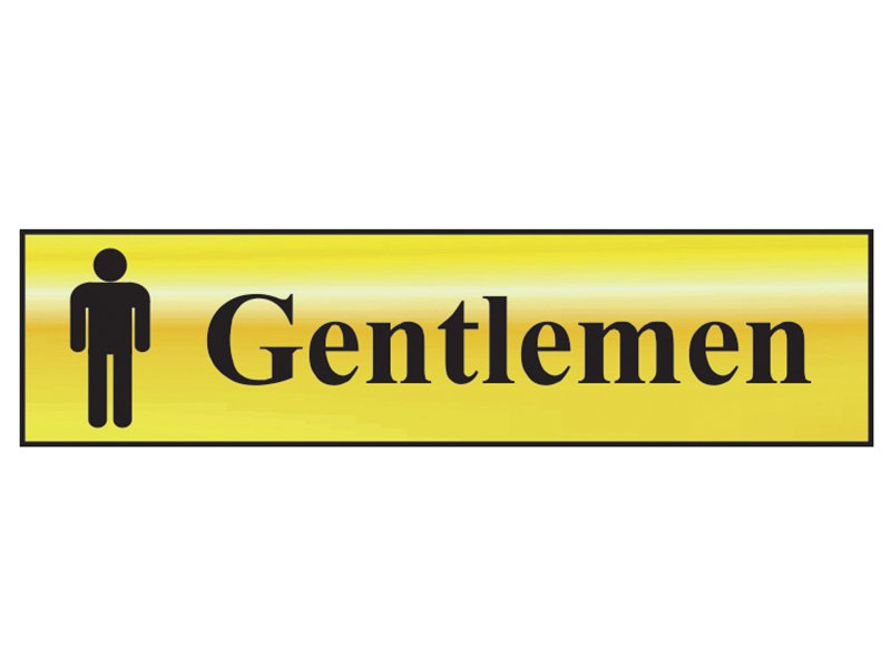 Scan Gentlemen - Polished Brass Effect 200 x 50mm Main Image