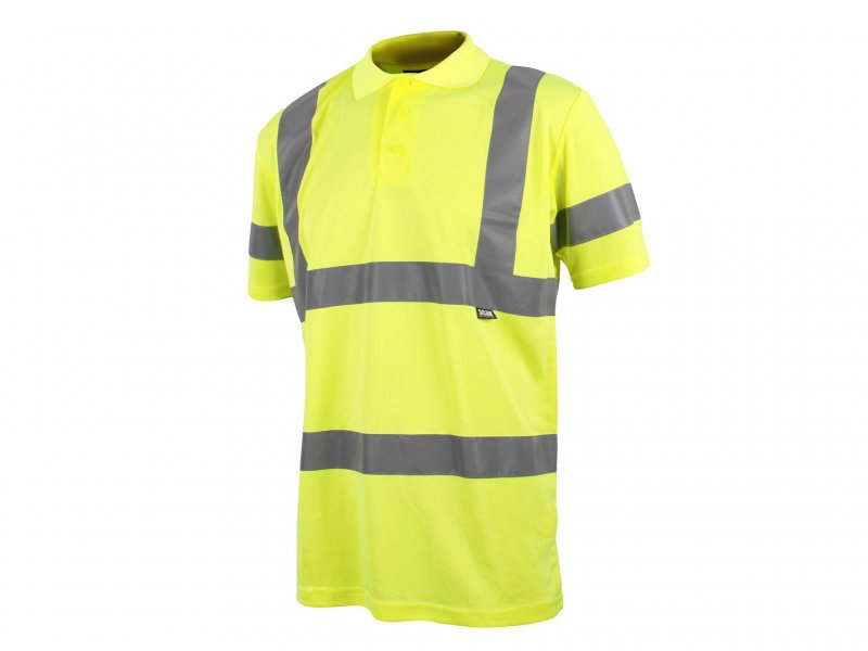 Scan Hi-Vis Polo Shirt Yellow - XL (46in) Main Image