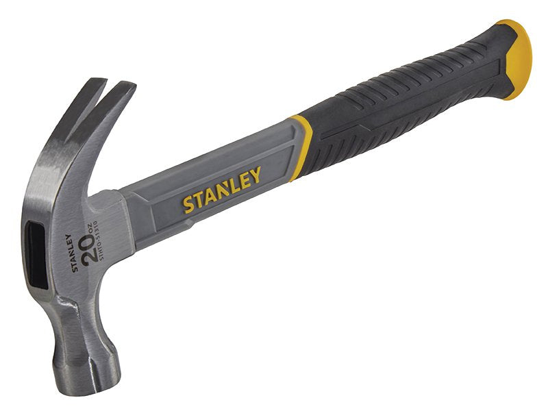 Stanley Tools Curved Claw Hammer Fibreglass Shaft 570g (20oz) Main Image