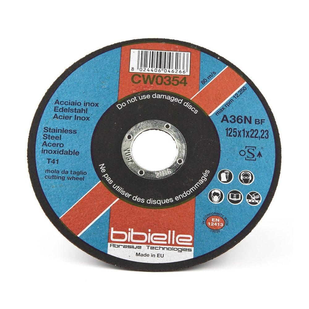 125 x 1 x 22,23 bibielle grinding discs (Pack 50) Main Image